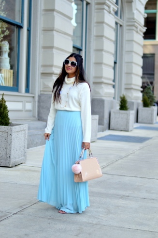 Image result for pleated maxi skirt